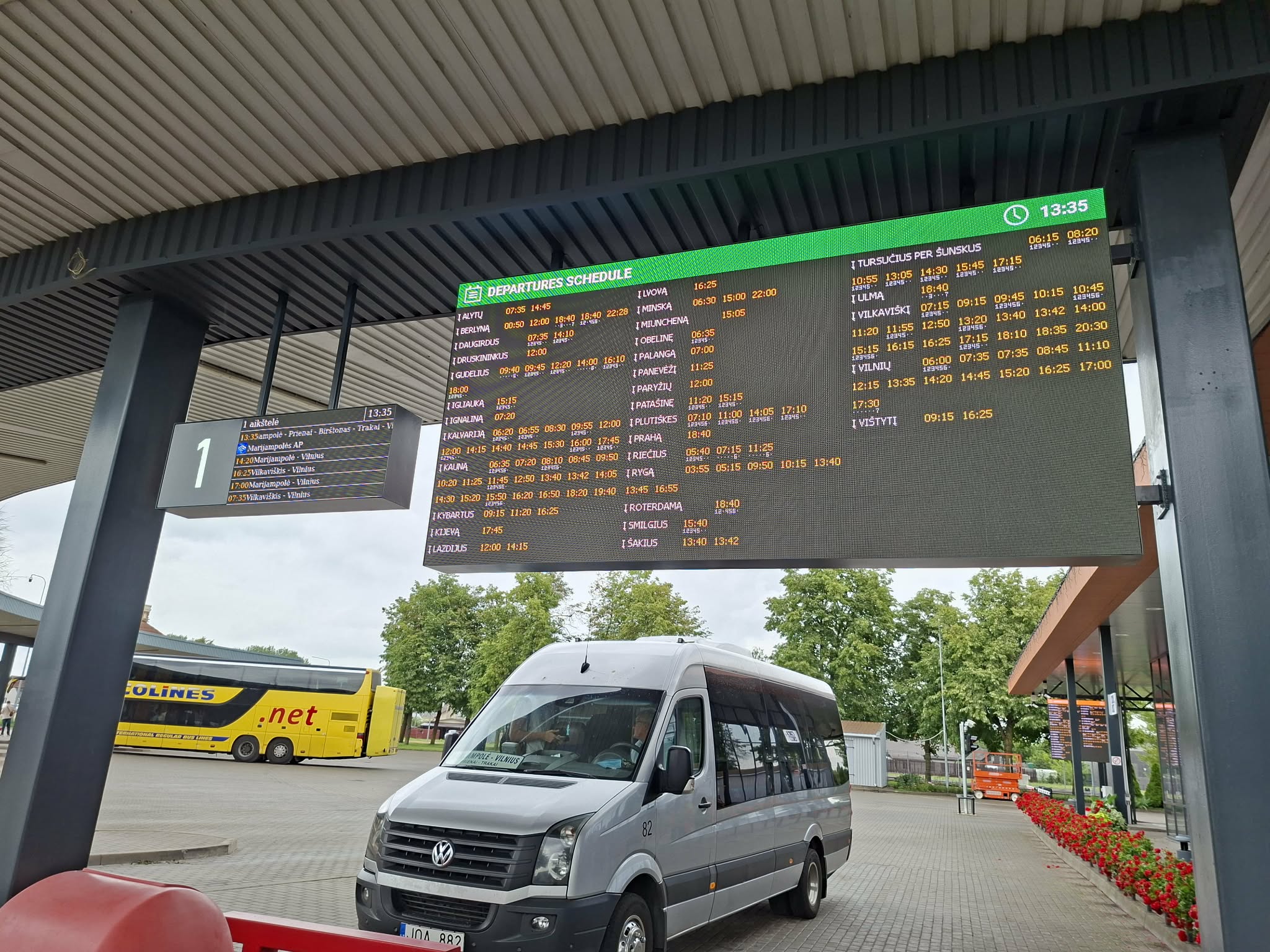 Marijampoles autoostas pasažieru informācijas sistēma