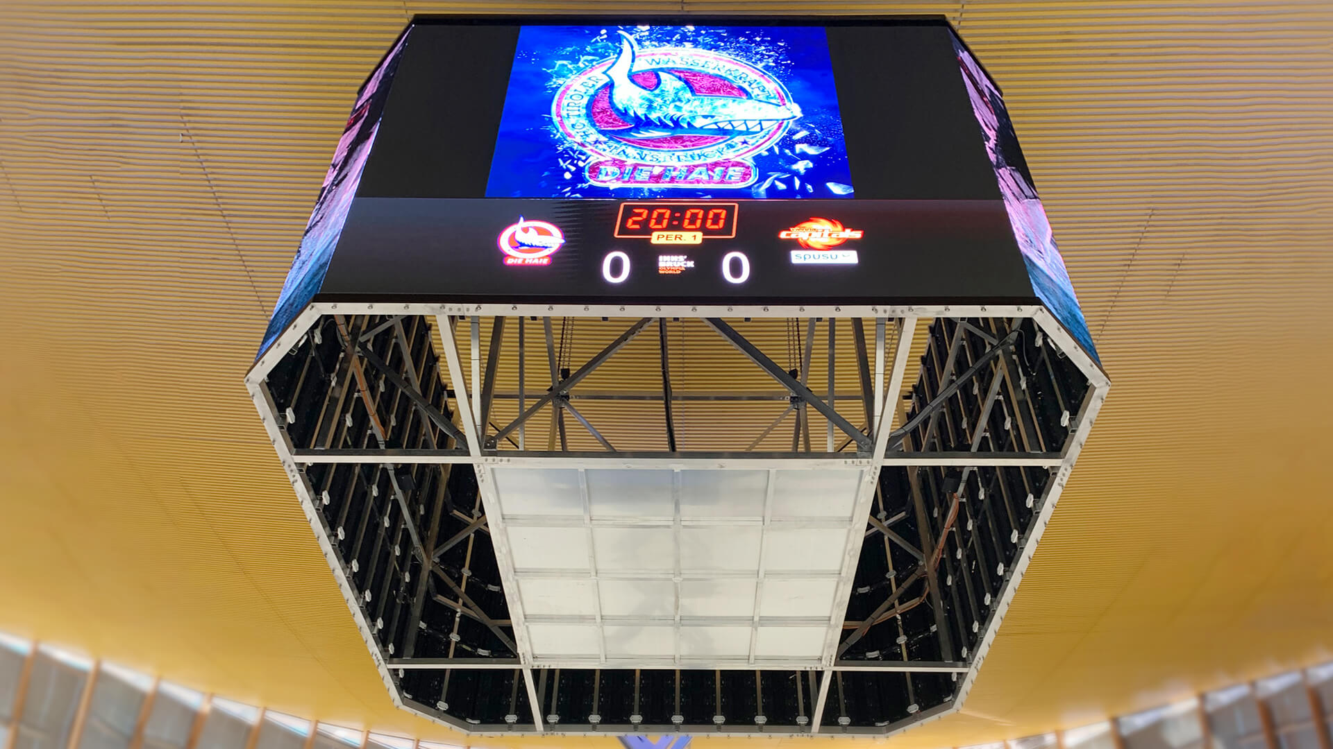 OlympiaWorld Insbrukas arēnas LED kubs